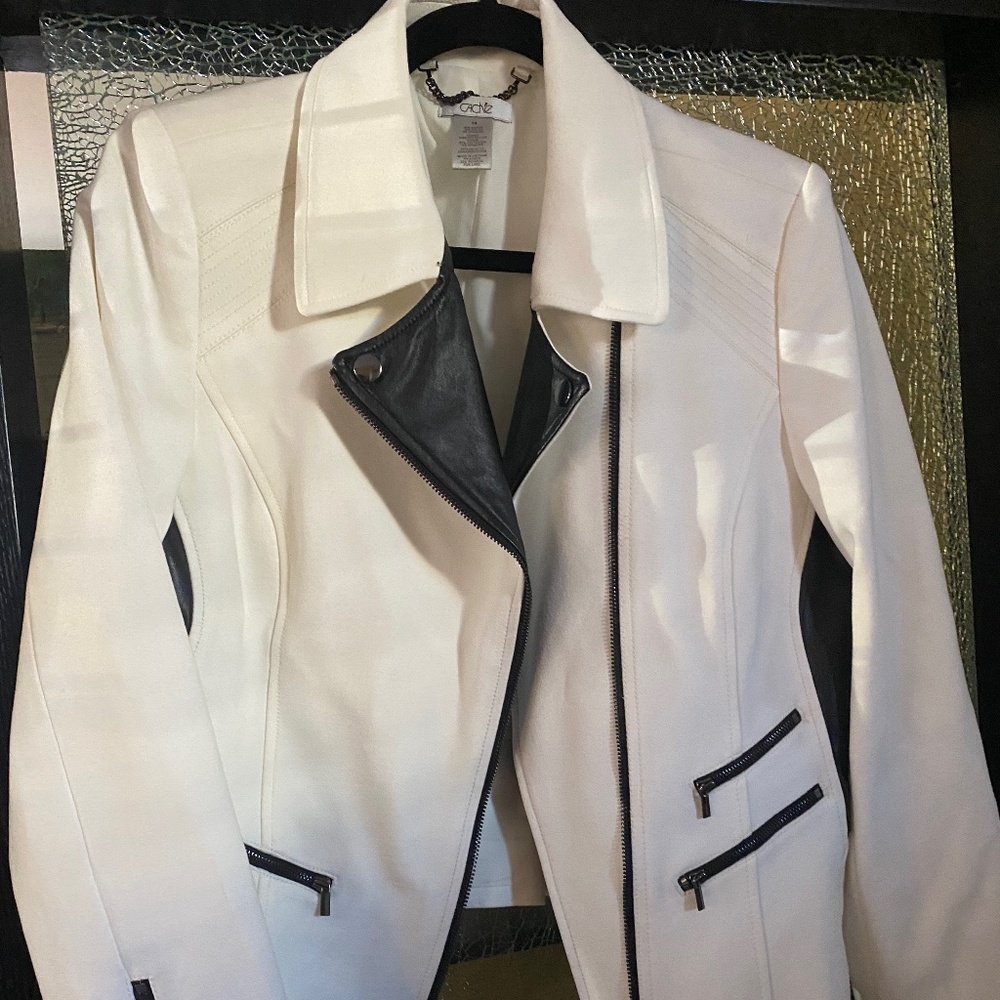 Cream & black jacket